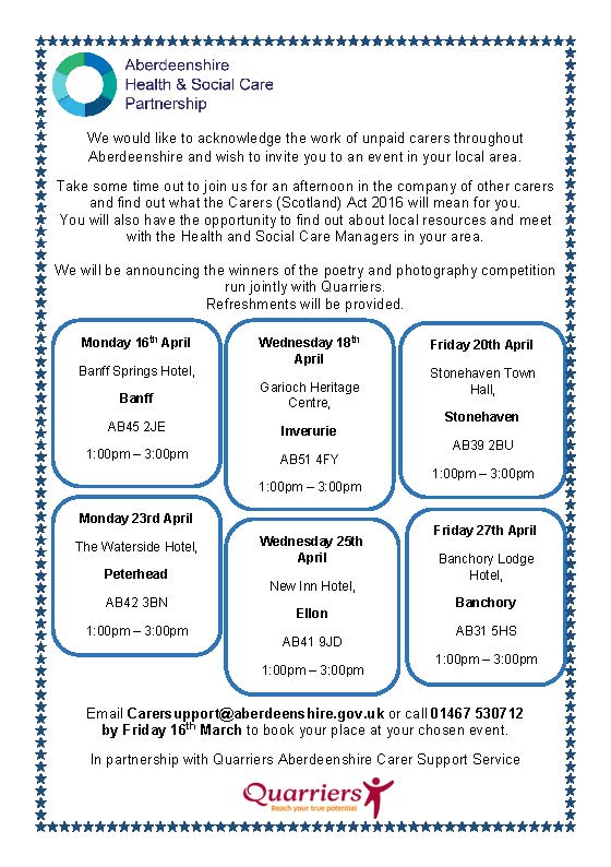 2018 carer event