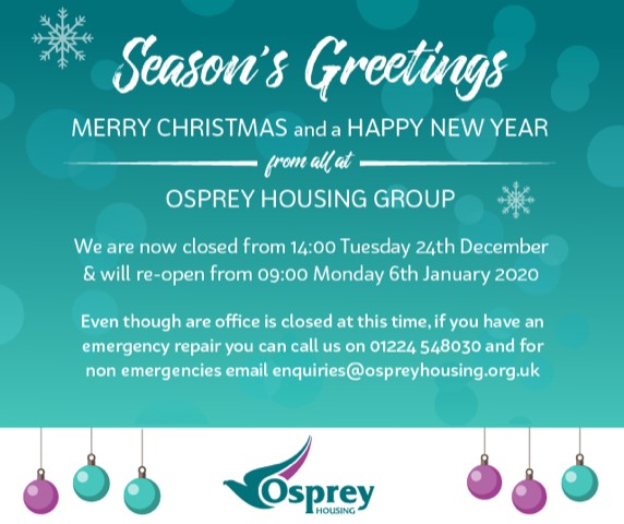 Seasons Greetings from Osprey Housing Group
